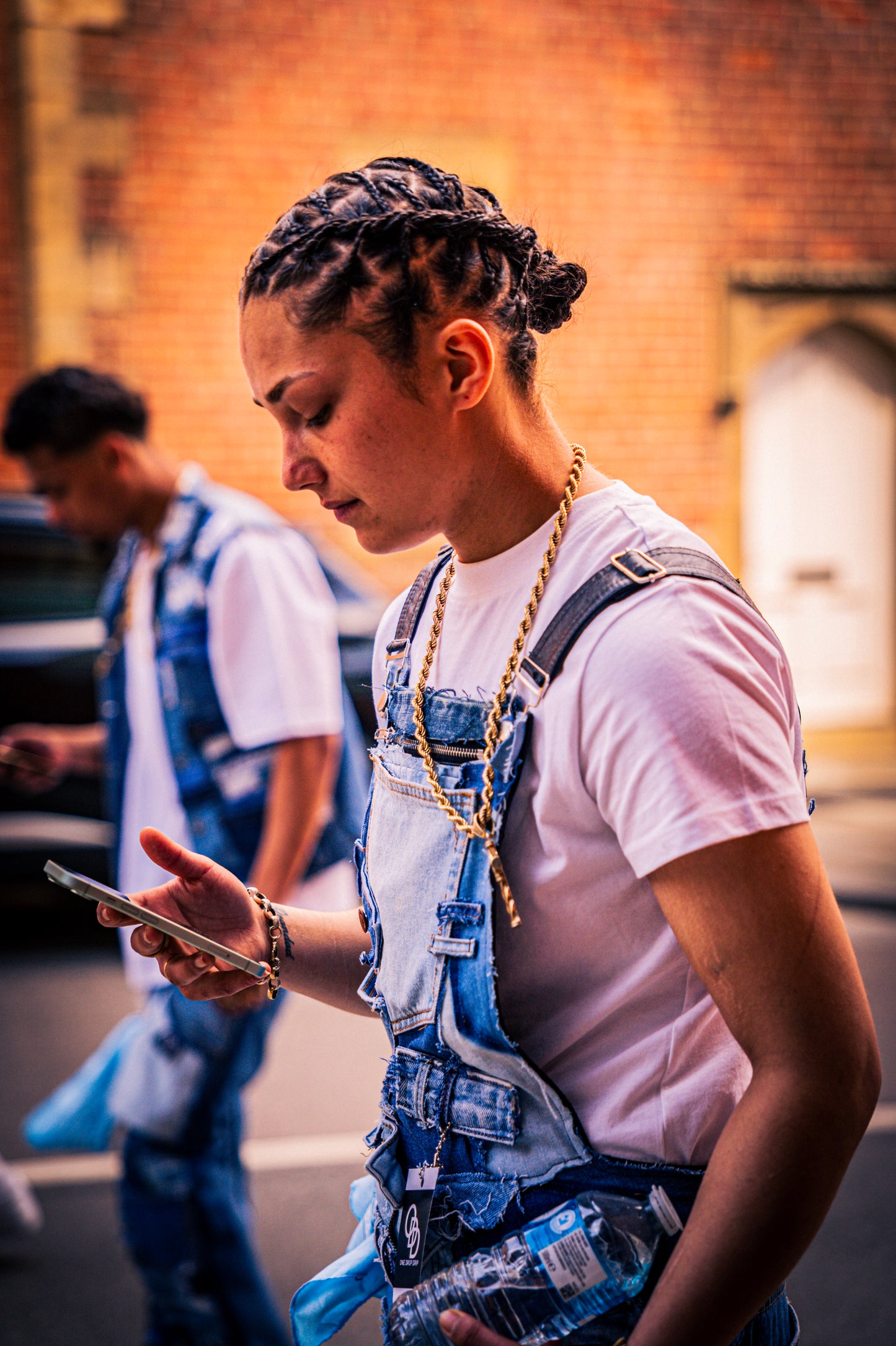 Patchwork Denim Dungarees
