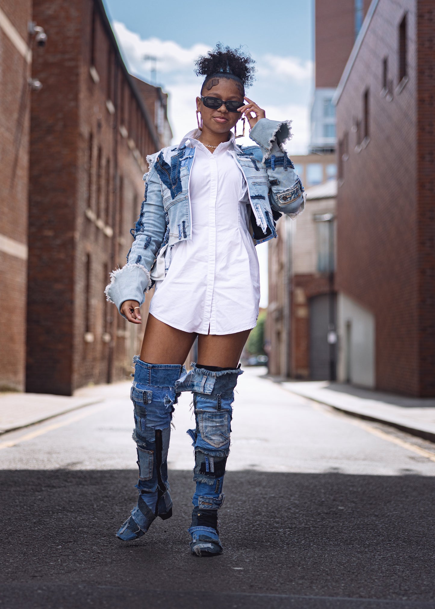 Women’s Patchwork Denim Jacket