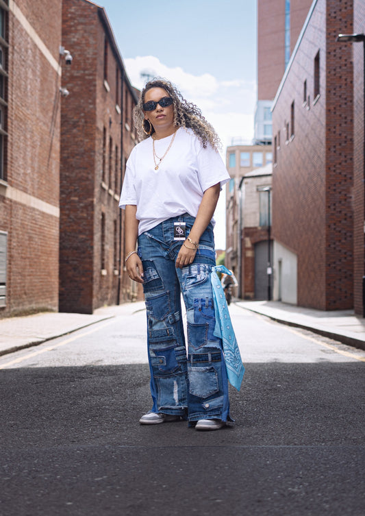 Women’s Patchwork Denim Jeans
