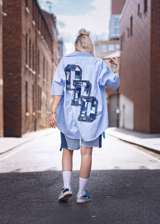 Patchwork Denim ODD Shirt