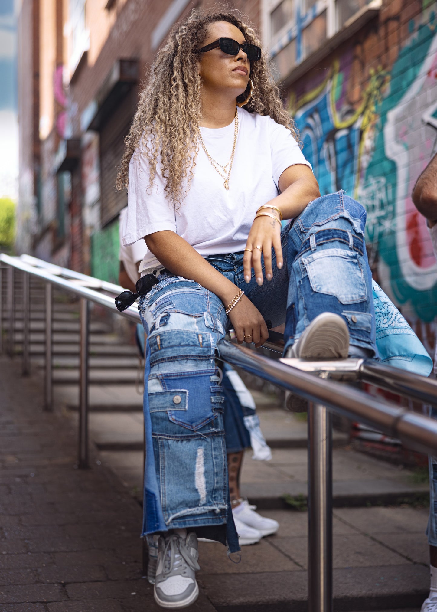 Women’s Patchwork Denim Jeans