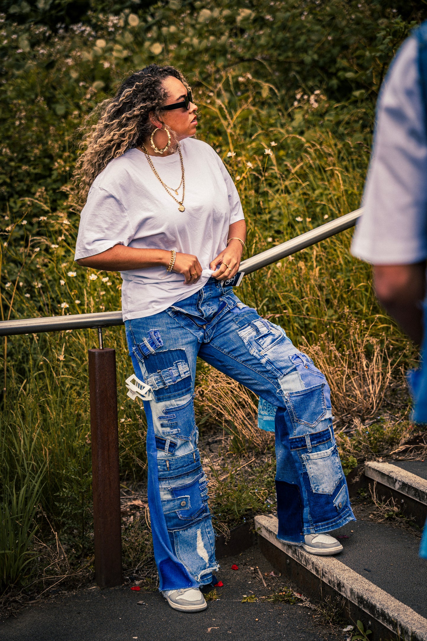Women’s Patchwork Denim Jeans