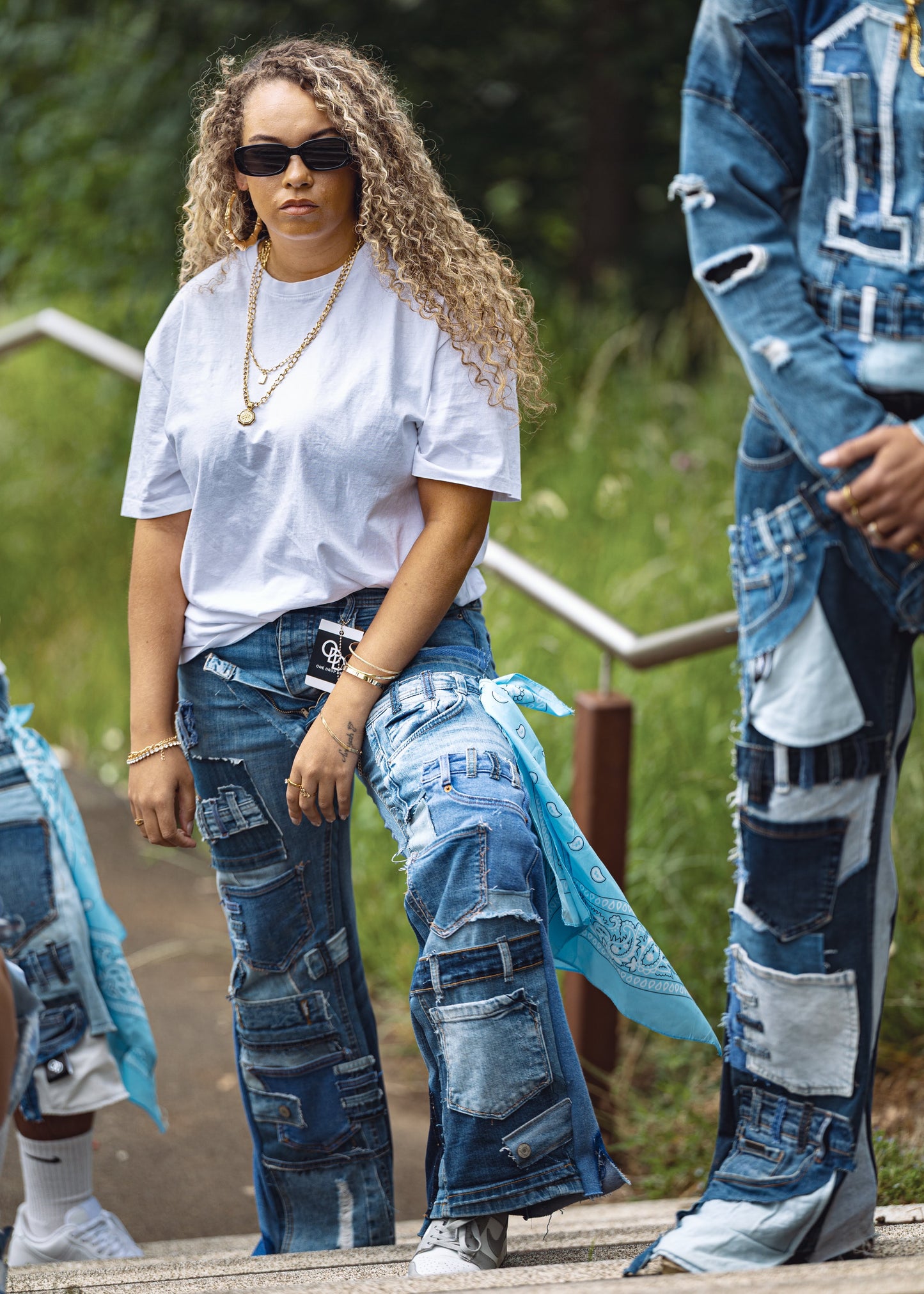 Women’s Patchwork Denim Jeans